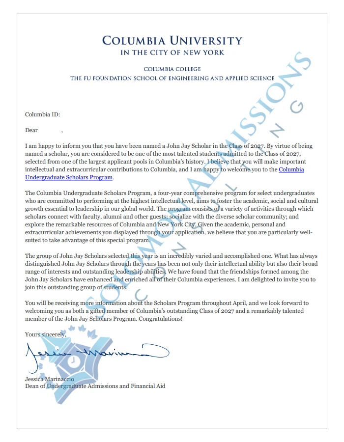 Acceptance Letters 2022 2023 Solomon Admissions