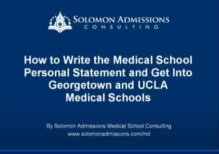 Writing A Med School Personal Statement | Med School
