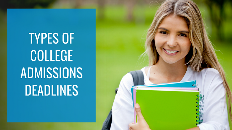 Types of College Admissions Deadlines