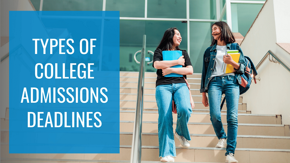 Types of College Admissions Deadlines
