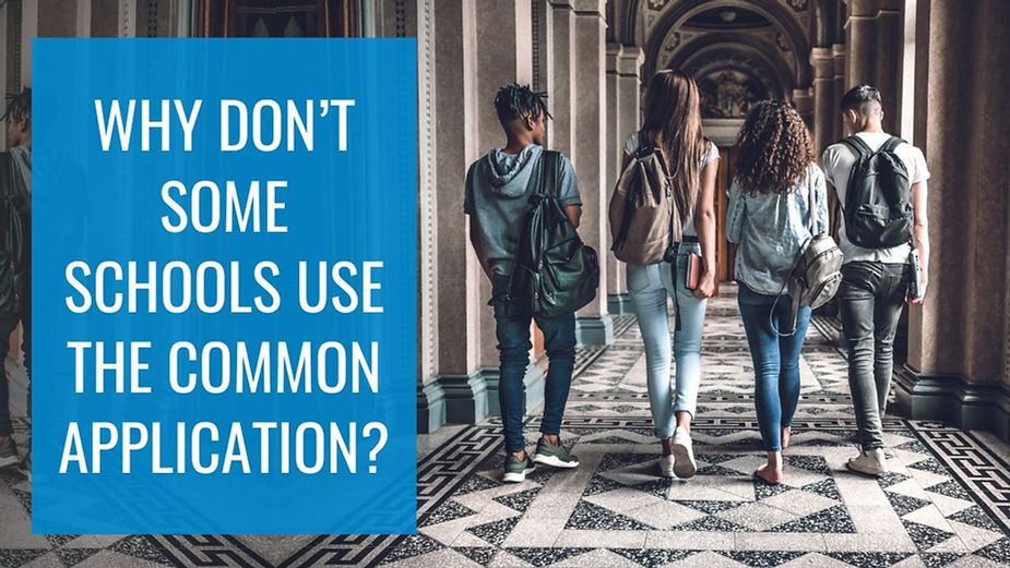 Why don’t some schools use the Common Application?