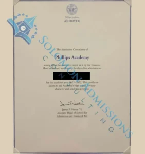 Phillips Academy Andover Admission Letter