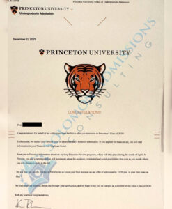 Princeton Admission Letter - 2026